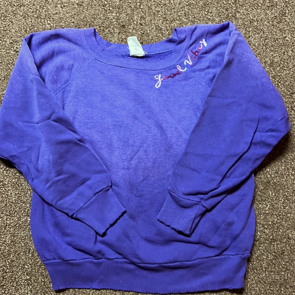 embroidered sweatshirt XS